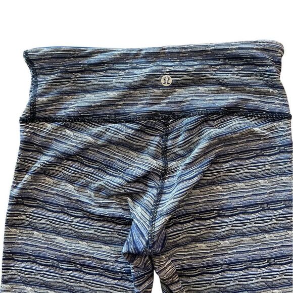 Lululemon Wunder Under Space Dye Twist Sapphire Blue Multi Size 4 - Picture 4 of 5